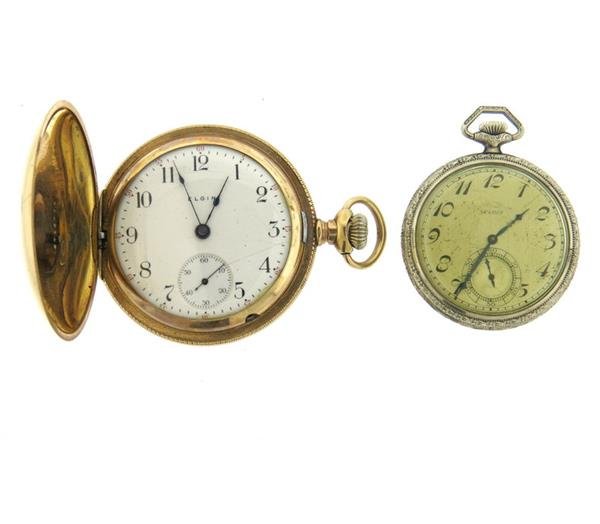 Elgin Gold Filled Case Pocket Watch Lot of 2 (1 of 9)