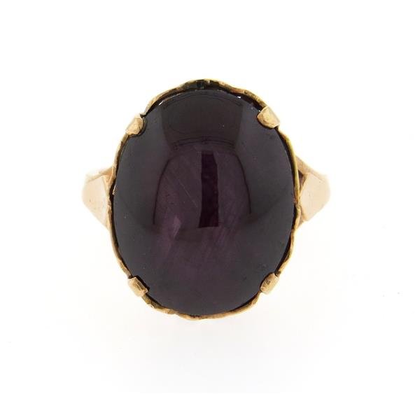 18K Rose Gold Star Ruby Ring (1 of 4)