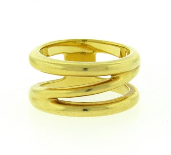 Tiffany & Co. 18K Gold Zig Zag Band Ring (1 of 4)