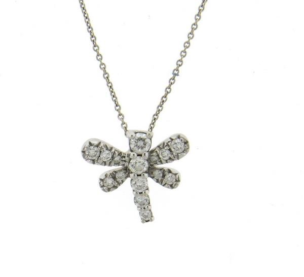 Roberto Coin 18k Gold Diamond Dragonfly Pendant (1 of 3)