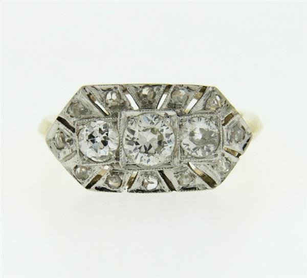 Antique 14K Gold Diamond Ring (1 of 4)