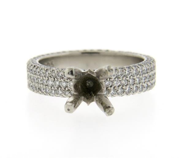 Michael B. Platinum Diamond Engagement Ring Mounting (1 of 5)