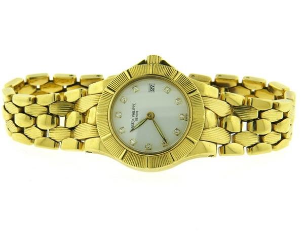 Patek Philippe Neptune 18k Gold Diamond Watch 4881 (1 of 8)