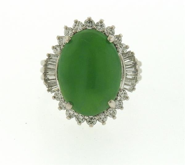 18k Gold Diamond Jadeite Ring (1 of 5)