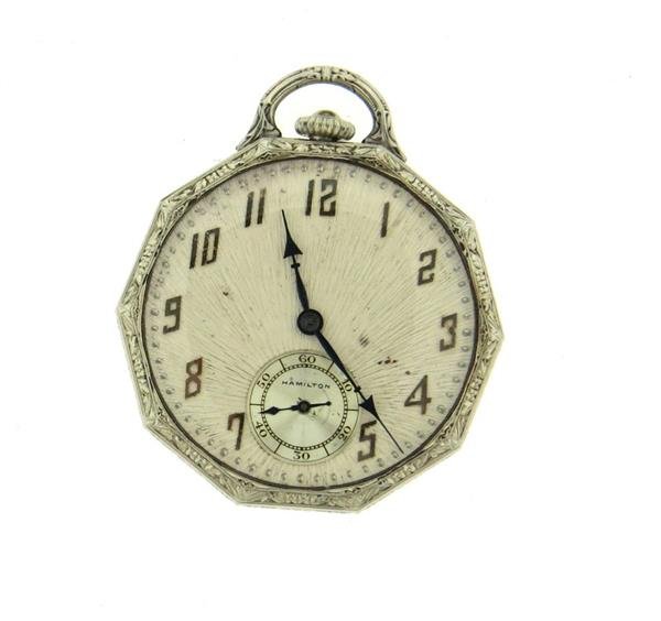 Hamilton 14k Gold Manual Wind Pocket Watch (1 of 6)