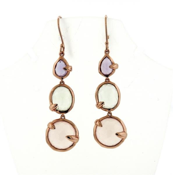 Ippolita Rock Candy Rose 3 Stone Drop Earrings (1 of 4)