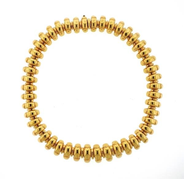 Heavy Bulgari Bvlgari 18K Gold Collar Necklace (1 of 7)