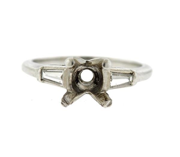 Platinum Diamond Engagement Ring Mounting (1 of 2)