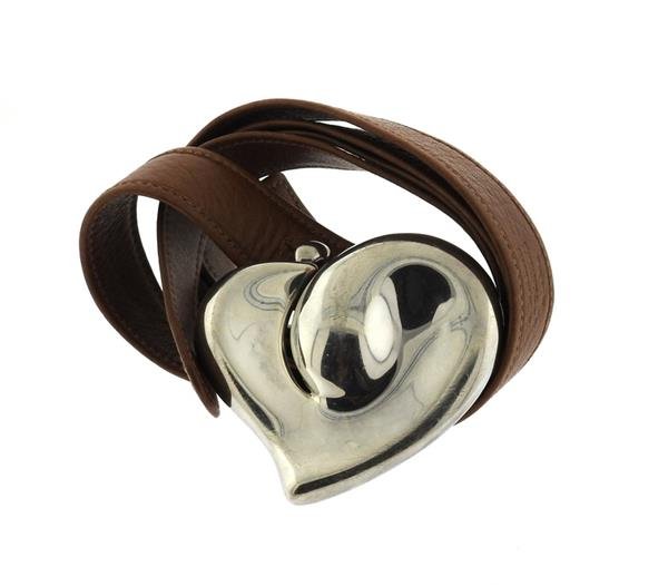 1978 Tiffany & Co Peretti Sterling Heart Leather (1 of 3)
