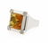 18K Gold Citrine Diamond Cocktail Ring