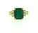 18k Gold Diamond Emerald Ring