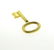 Pomellato 18k Gold Key Pendant Charm - 3