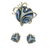 Modern English Designer Signed 18k Gold Agate Diamond - 5