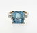 14K Gold 8.5ct Aquamarine Diamond Ring