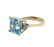 14K Gold 8.5ct Aquamarine Diamond Ring - 2