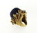 1960's 18K Gold Lapis Diamond Gemstone Cocktail - 4