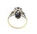 Art Deco 14k Gold Diamond Sapphire Ring - 3