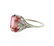 Art Deco 18k Gold Fligree Red Stone Ring - 2