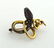 Antique 18K Gold Diamond Ruby Snake Brooch - 2
