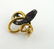 Antique 18K Gold Diamond Ruby Snake Brooch - 3