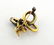 Antique 18K Gold Diamond Ruby Snake Brooch - 5