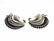 Retro 14K Gold Sapphire Diamond Earrings - 3