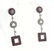 18k Gold Pink Sapphire Diamond Earrings - 2