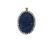 Antique 14k Gold Cameo Lapis Diamond Pendant