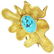 Modernist 18K Gold Turquoise Brooch Pin