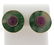 Seaman Schepps 14k Gold Jade Ruby Earrings