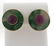 Seaman Schepps 14k Gold Jade Ruby Earrings - 2