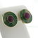 Seaman Schepps 14k Gold Jade Ruby Earrings - 3
