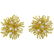 18k Gold Diamond Anemone Earrings