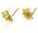 18k Gold Diamond Anemone Earrings - 4