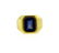 Antique 18K Gold Synthetic Sapphire Intaglio Seal Ring - 2