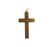 Antique English 15K Gold Engraved Cross Pendant - 2