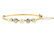 Antique Victorian 18K Gold Diamond Pearl Bangle