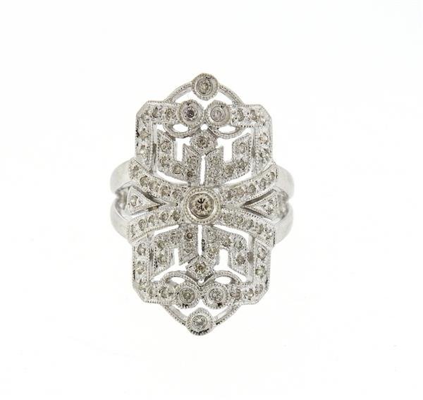 14k Gold Diamond Openwork Ring (1 of 4)