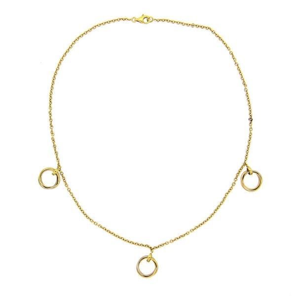 Cartier Trinity 18K Gold Rolling Pendant Necklace (1 of 3)