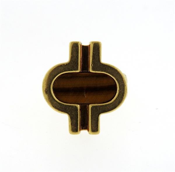 Cartier Dinh Van 18K Gold Tiger Eye Ring (1 of 5)