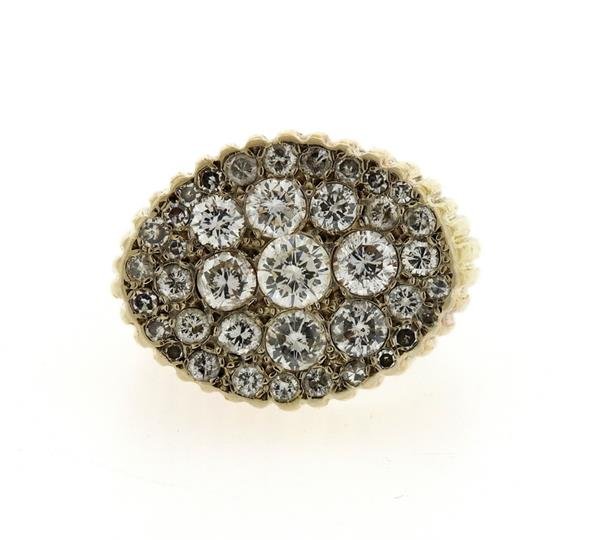 Large 14k Gold 5.00ctw Diamond Ring (1 of 6)