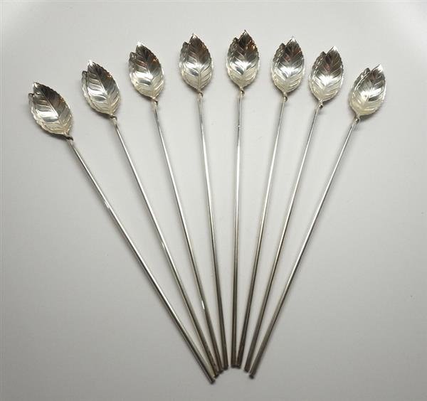 Tiffany & Co Sterling Ice Tea Spoon Set of 8 (1 of 6)