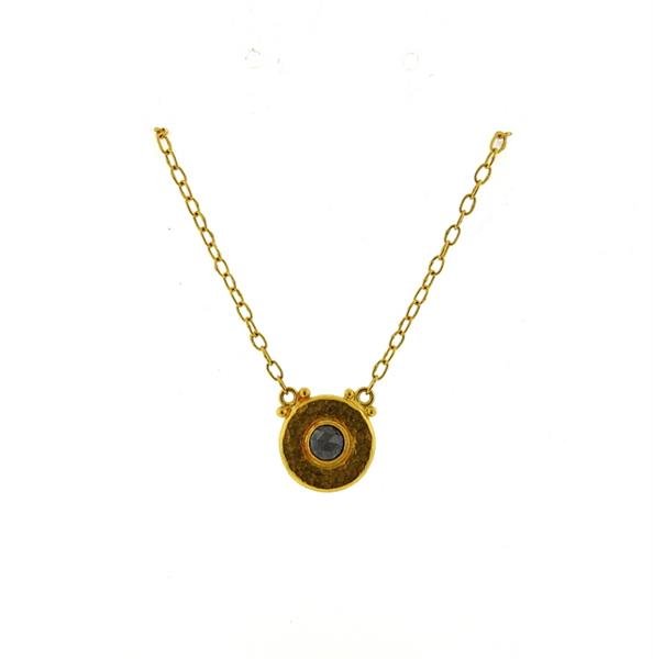 Gurhan 24k Gold Black Stone Pendant Necklace (1 of 5)