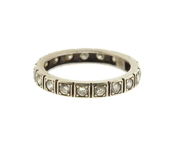 Art Deco 14k Gold Diamond Eternity  Wedding Band Ring (1 of 3)