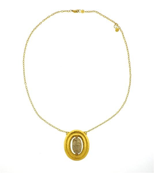 Gurhan 24K Gold Hardstone Pendant Necklace (1 of 6)