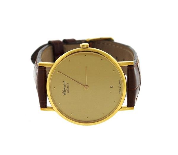 Chopard 18k Gold Leather Band Watch 161102 0001 (1 of 6)