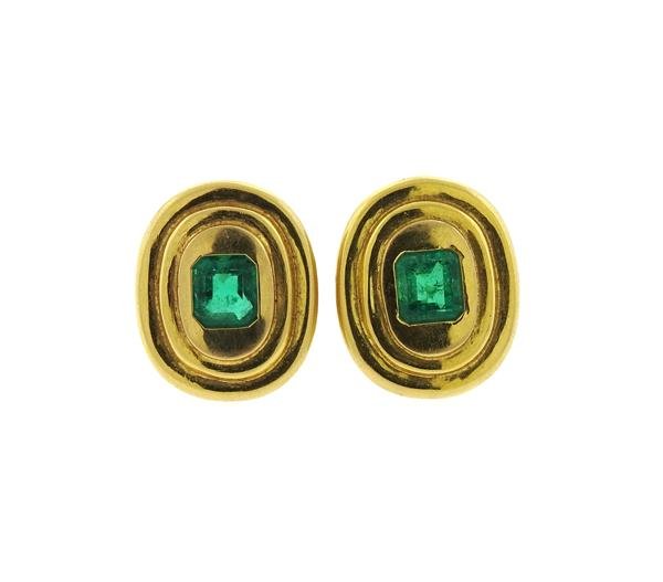 AGL Emerald 14k Gold Earrings (1 of 6)