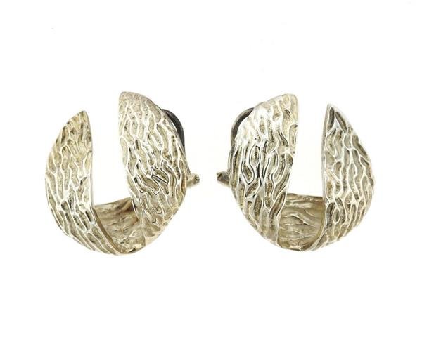 Tiffany & Co Sterling Silver Round Clip Earrings (1 of 4)