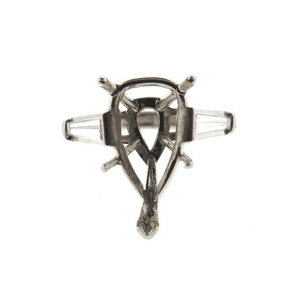 Platinum Diamond Engagement Ring Mounting Setting (1 of 4)