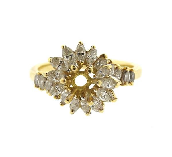 14k Gold Diamond Ring Setting Mounting (1 of 3)